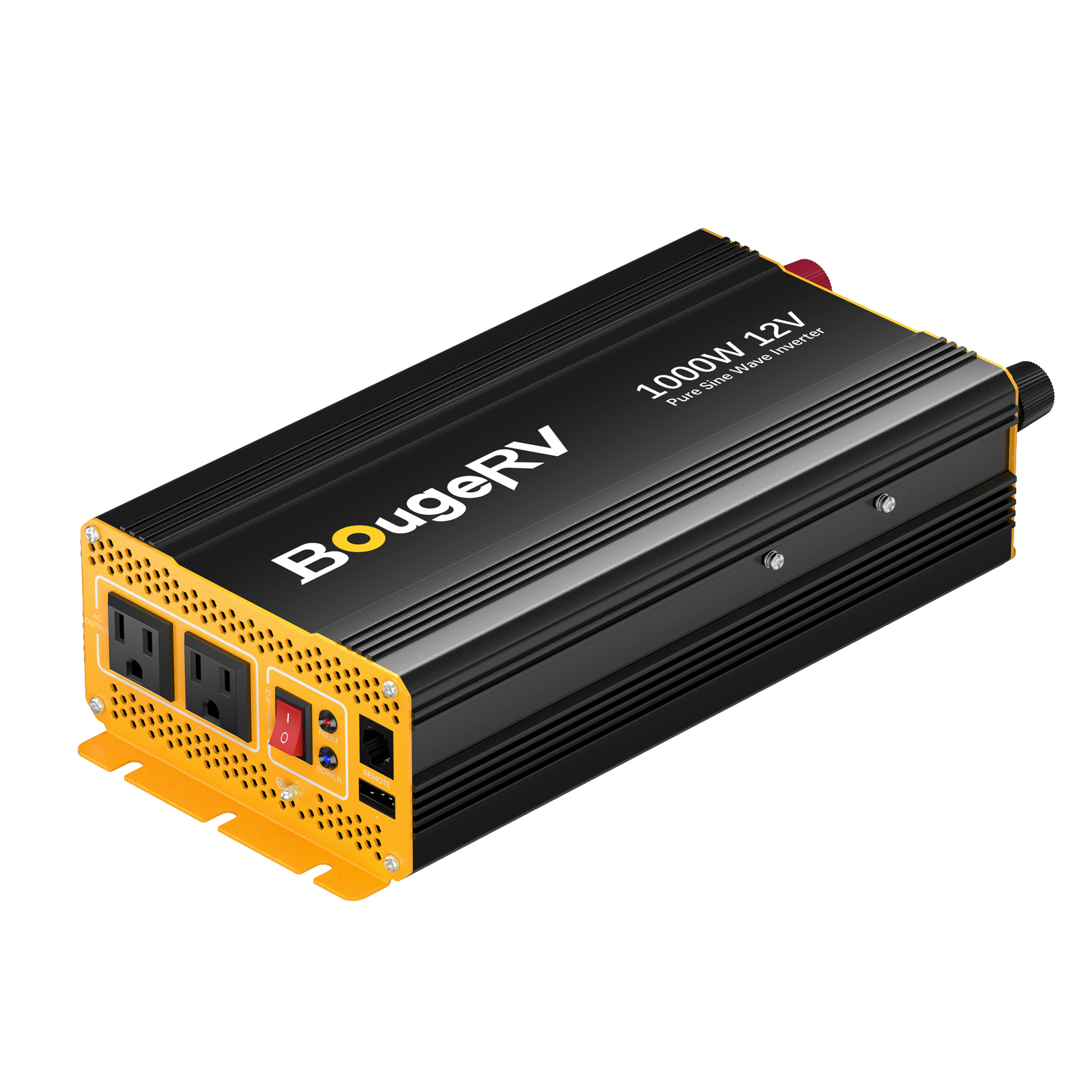 BougeRV 1000W 12V Pure Sine Wave Inverter with Bluetooth ISE252