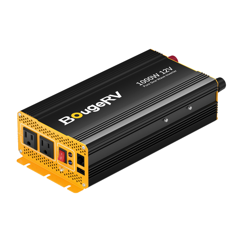 BougeRV 1000W 12V Pure Sine Wave Inverter with Bluetooth ISE252