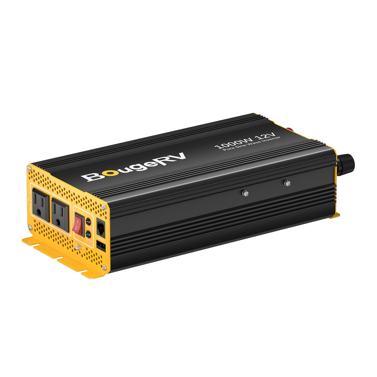 BougeRV 1000W 12V Pure Sine Wave Inverter with Bluetooth ISE252