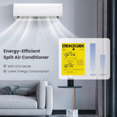 12000 BTU Mini Split Wall Mounted Air Conditioner & Ductless Heater W/ 5 Operation Modes (SAK53842)