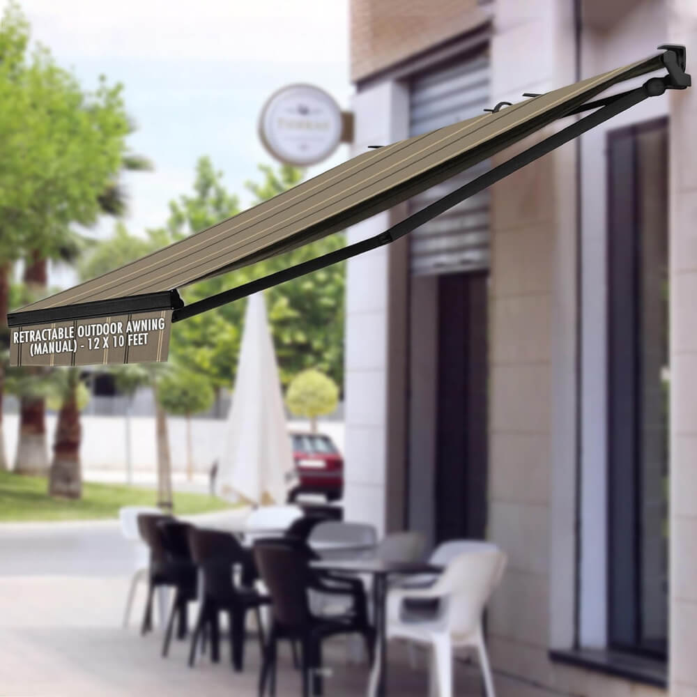 Multiple Awnings Brasilia Athena Manual Retractable Sun Shade Awning (SAK35164)