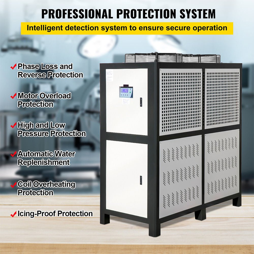 Smart Air-Cooled SS Industrial Water Chiller With LCD Display (SAK26458)