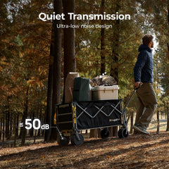 BougeRV Electric Foldable Utility Camping Wagon with Power Bank EX001-BKUS22