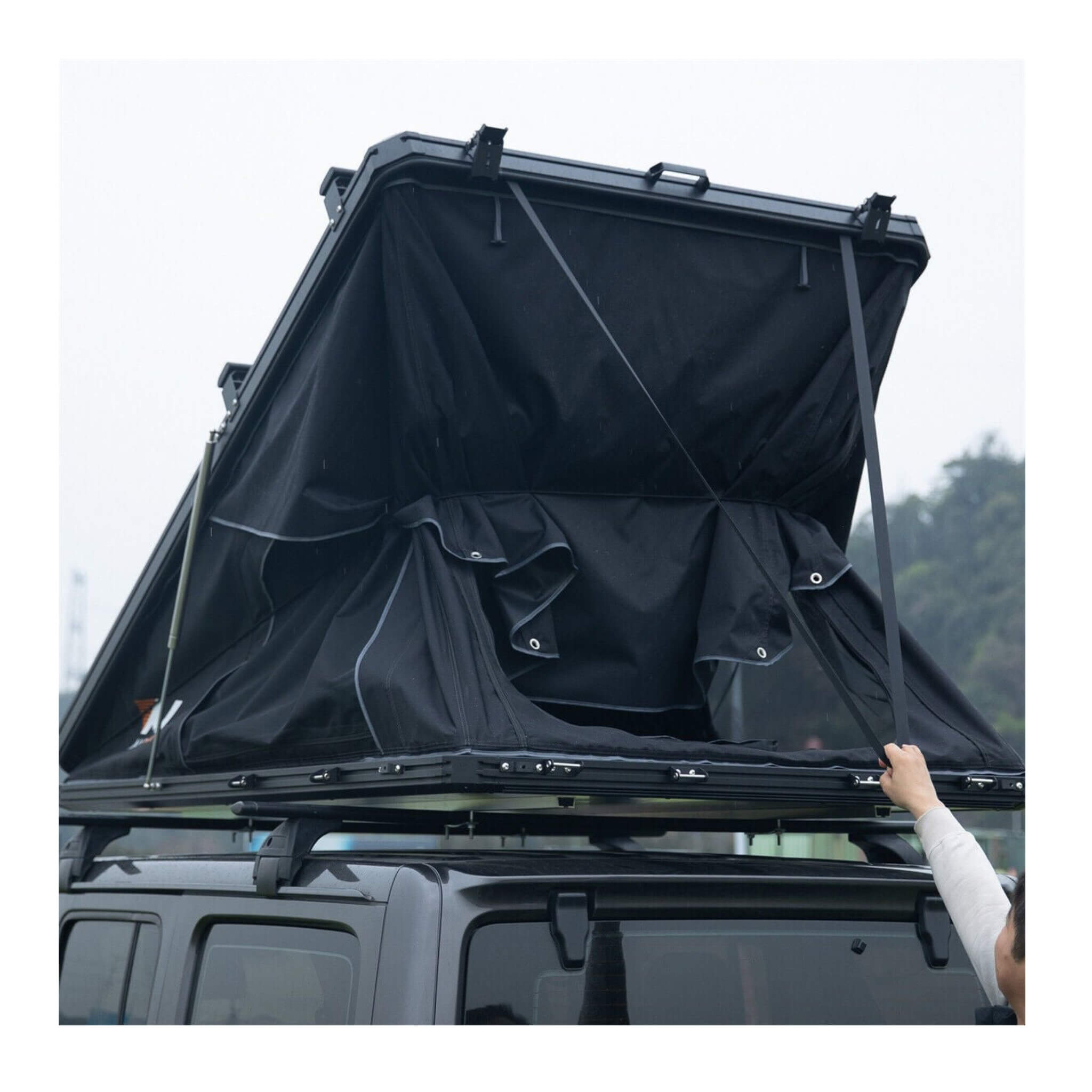 Large 2-3 Person Outdoor Waterproof Car SUV Rooftop Camping Hiking Tent, 83" (SAK51867)