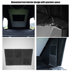 Large 2-3 Person Outdoor Waterproof Car SUV Rooftop Camping Hiking Tent, 83" (SAK51867)