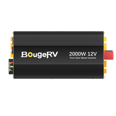 BougeRV 2000W 12V Pure Sine Wave Inverter with Bluetooth ISE253