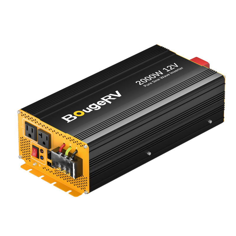 BougeRV 2000W 12V Pure Sine Wave Inverter with Bluetooth ISE253