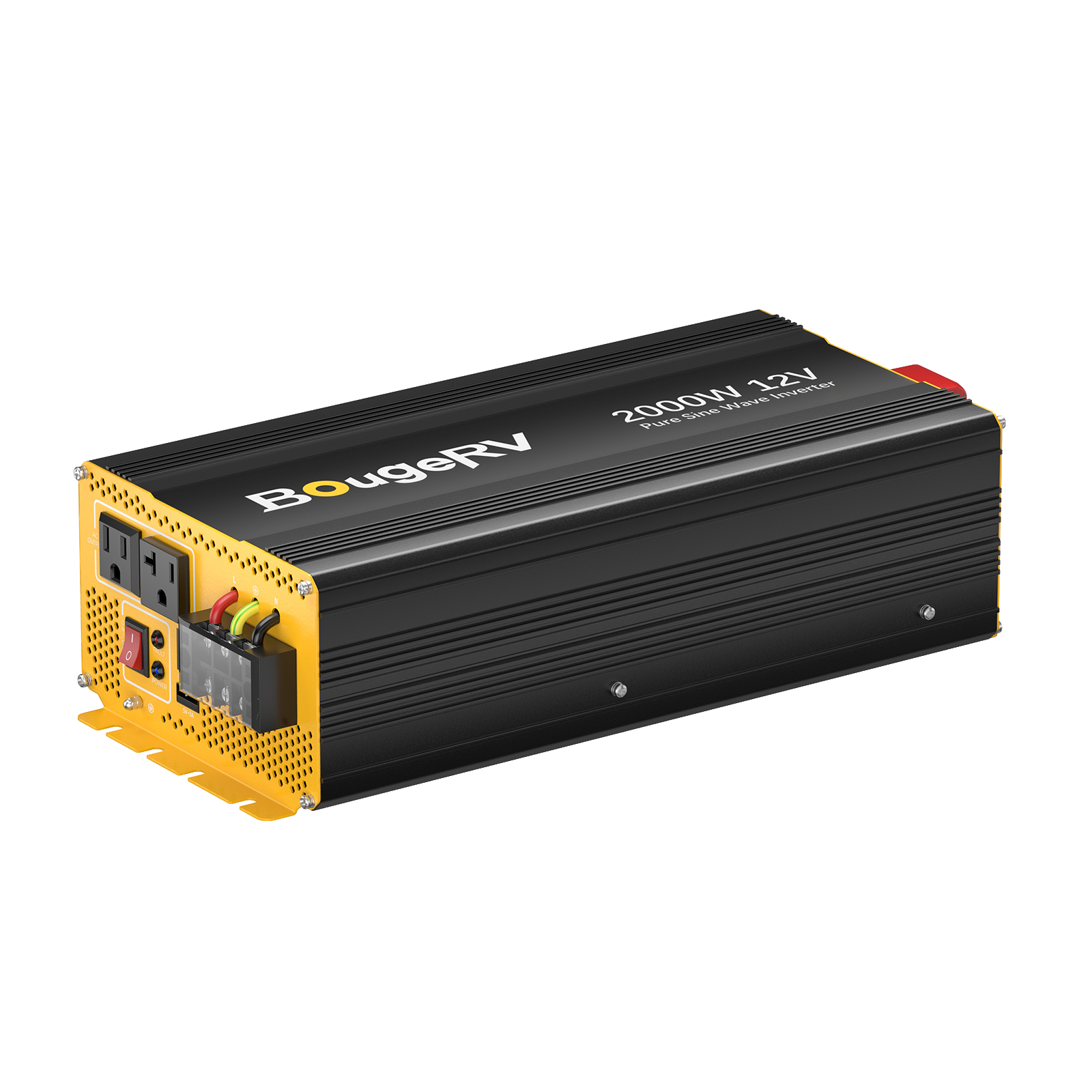 BougeRV 2000W 12V Pure Sine Wave Inverter with Bluetooth ISE253