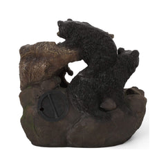 22" Weather Resistant Outdoor Floor Fountain With LED Lights (SAK77651)