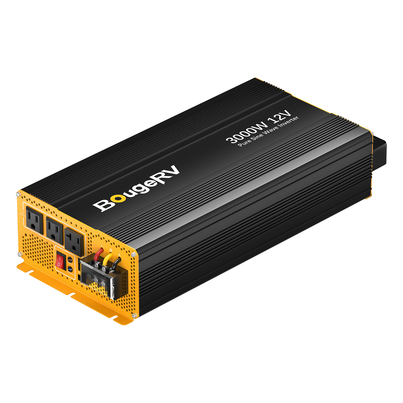 BougeRV 3000W 12V Pure Sine Wave Inverter with Bluetooth ISE254