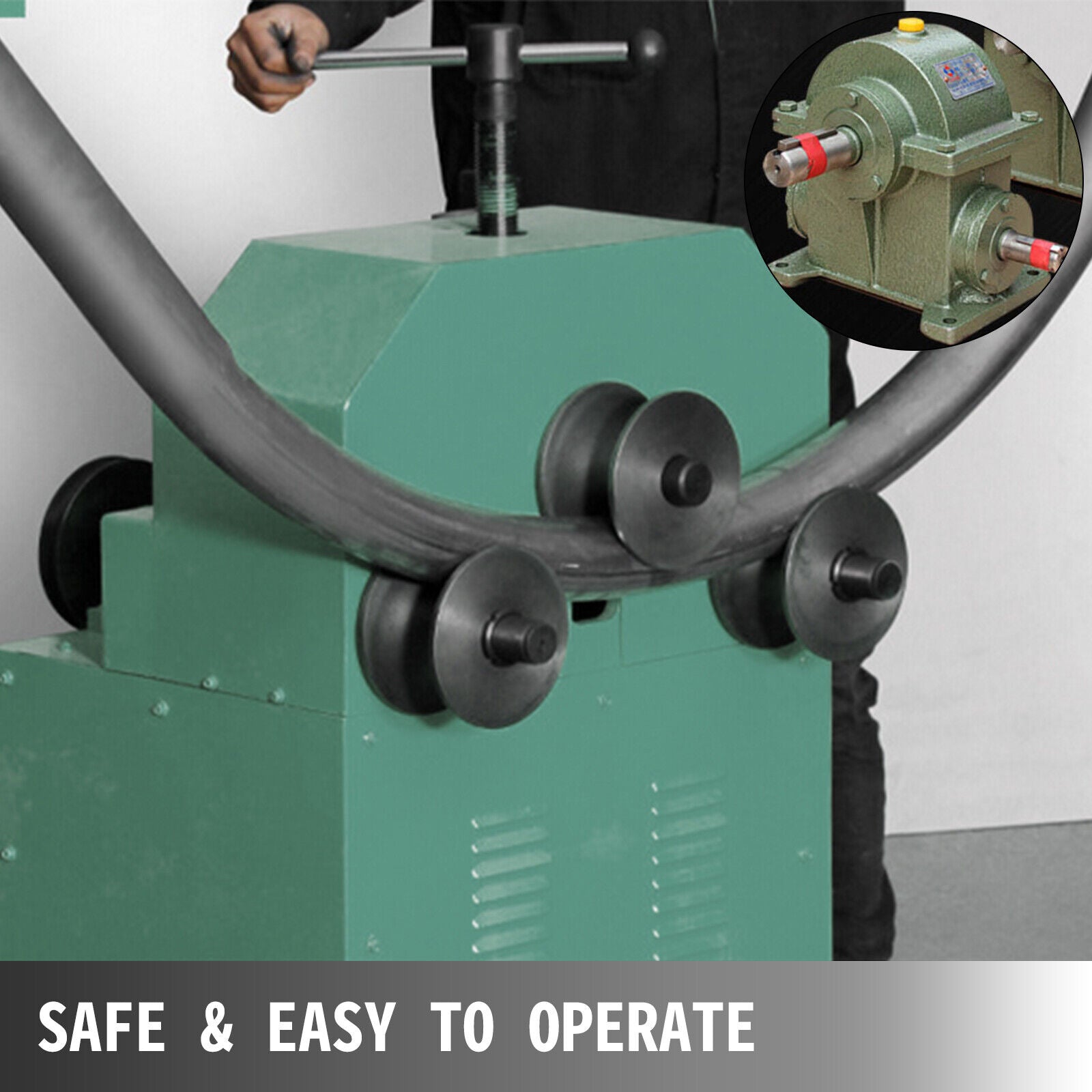 32" Heavy Duty Electric Industrial Square Pipe Tube Bender Machine W/ Die Set (SAK21576)