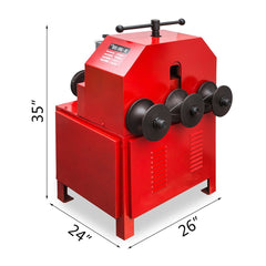 35" Heavy Duty Electric Multi-Function Industrial Square Pipe Tube Bender Machine W/ Die Set (SAK16482)