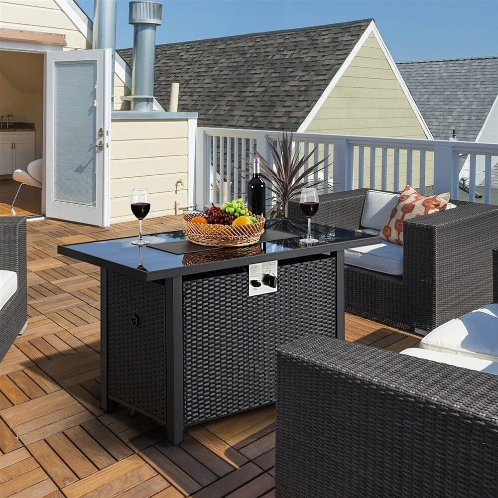 43" 50,000 BTU Outdoor Patio Propane Gas Fire Pit Table (91486067)