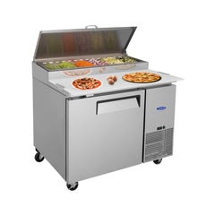 44" Commercial Pizza Prep Table With Built-In 11 Cu.Ft. Refrigerator (SAK09621)