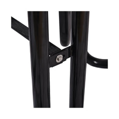 Large 46" Heavy Duty Round Outdoor Steel Picnic Table With Umbrella Hole (SAK96428)