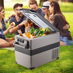 47.5QT Mini Portable Compact 12V Car Refrigerator Freezer Cooler, 45L (SAK68145)