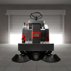 49" Heavy Duty Electric Industrial Ride-On Floor Sweeper With Dust Bin, 1400W (92718463)