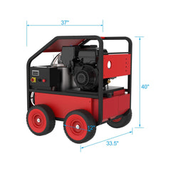 Heavy Duty 4K PSI Commercial Hot Water Gas Powered Pressure Washer (SAK62461)