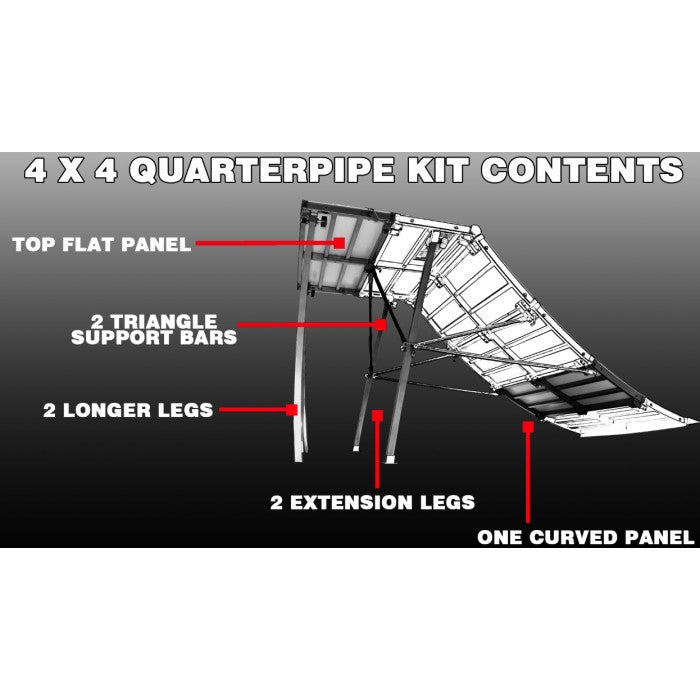 Freshpark 4x4 Quarterpipe 4 Foot Extension Kit FP401