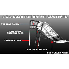 Freshpark 4x4 Quarterpipe 4 Foot Extension Kit FP401