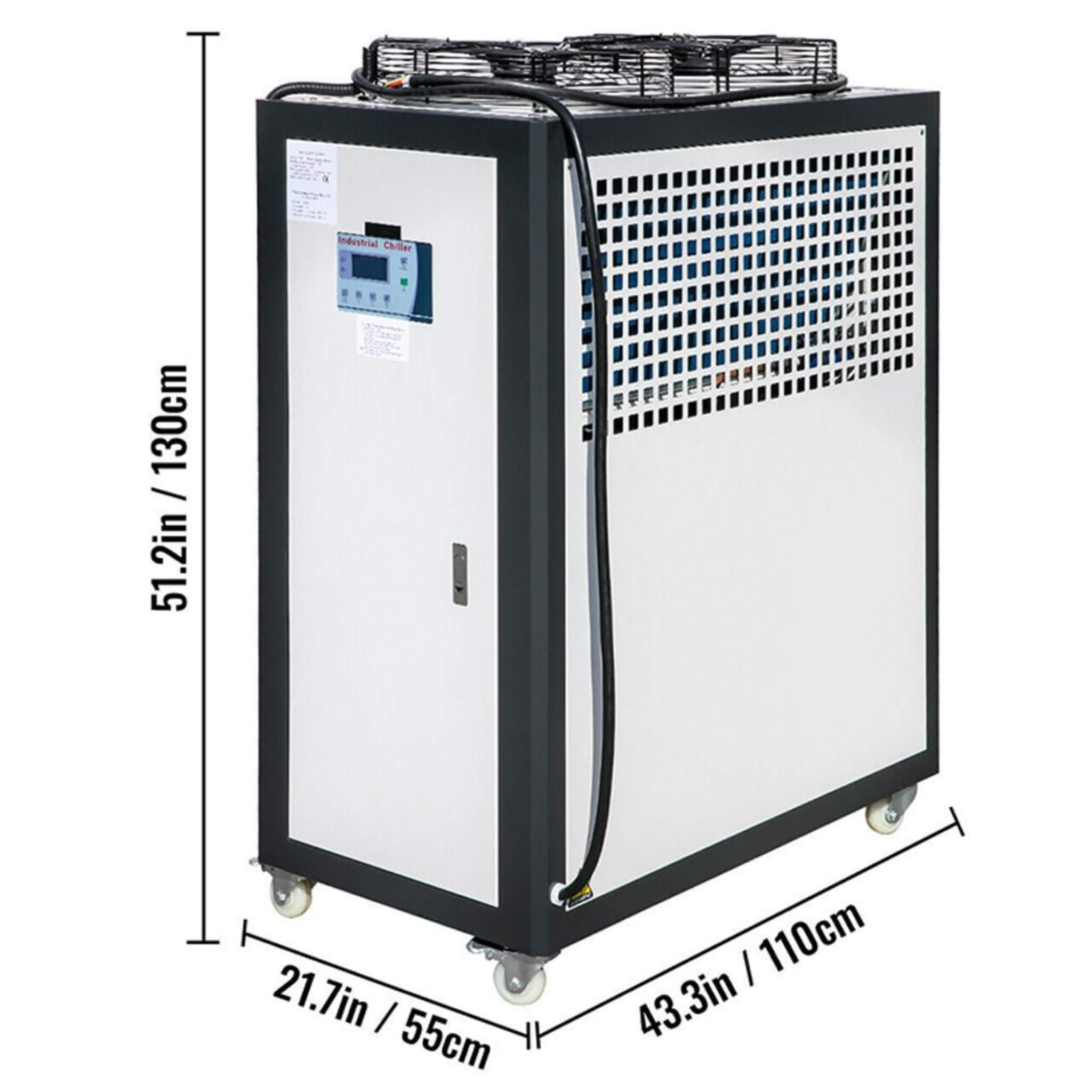 Smart Air-Cooled SS Industrial Water Chiller With LCD Display (SAK26458)