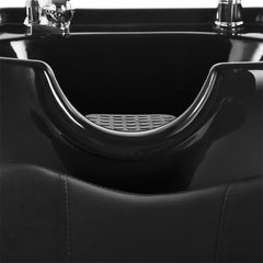 53" Large Premium Salon Barber Backwash Shampoo Chair W/ Bowl, Sink & Footrest (98127653)