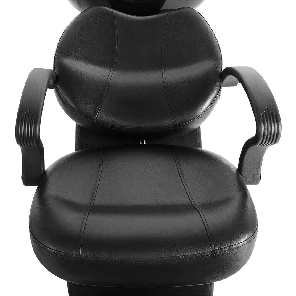 53" Large Premium Salon Barber Backwash Shampoo Chair W/ Bowl, Sink & Footrest (98127653)
