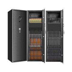 57" Heavy Duty Anti-Theft Fireproof Biometric Gun Rifle Pistol Safe For Home, 11-12 Guns (SAK53816)