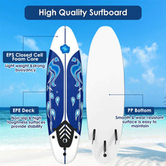 6' Inflatable Blow Up Stand Up Paddle SUP Surfboard (SAK94461)