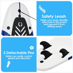 6' Inflatable Blow Up Stand Up Paddle SUP Surfboard (SAK94461)