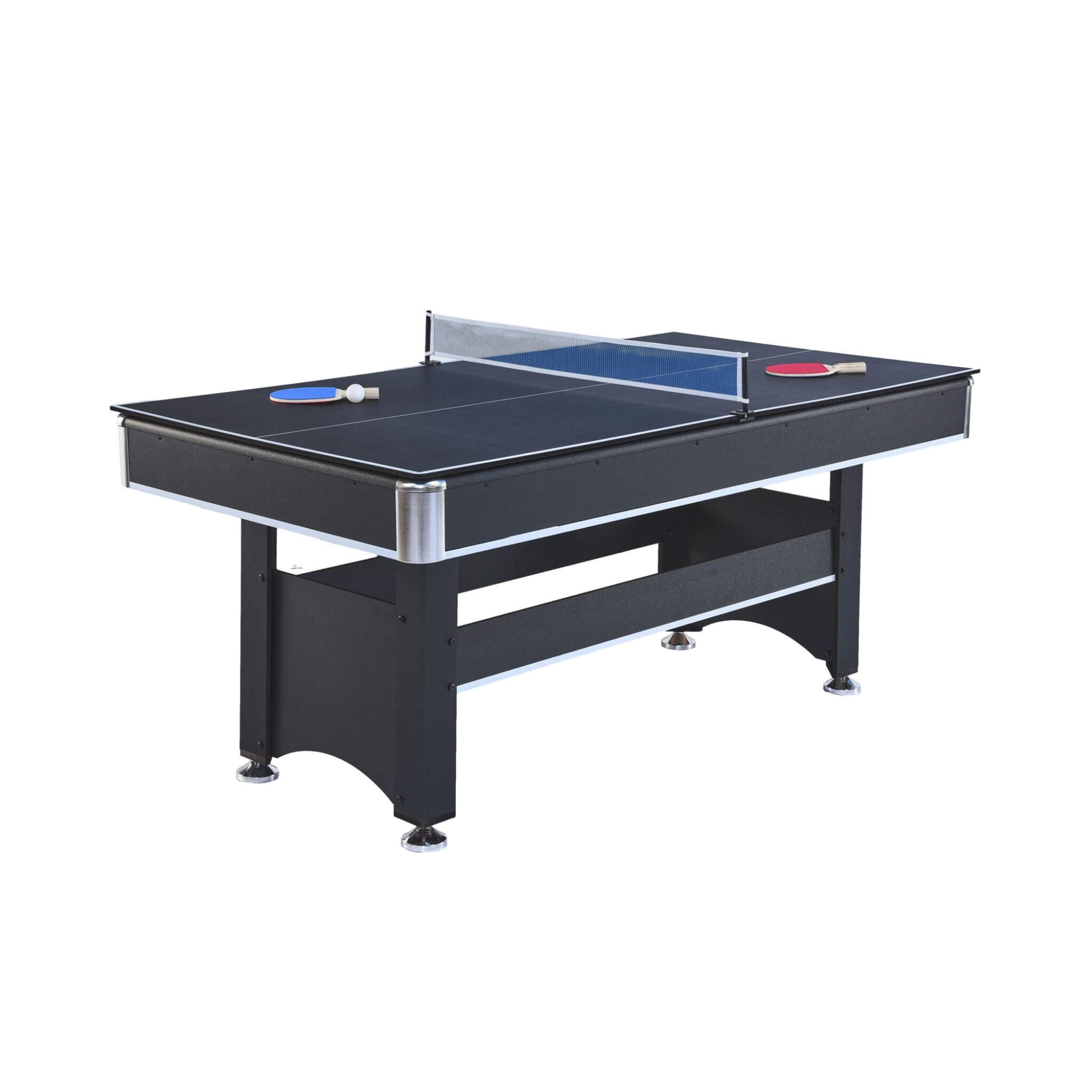 6FT Premium Wooden Multifunctional Pool Table With Table Tennis Top (SAK62741)