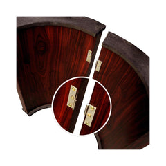 Premium 96" Poker Table With Speed Cloth And Wooden Texture Racetrack For 10 Players (SAK75023)