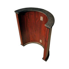 Premium 96" Poker Table With Speed Cloth And Wooden Texture Racetrack For 10 Players (SAK75023)