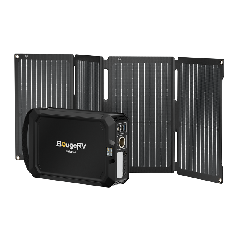 BougeRV JuiceGo 240Wh Portable Power Station Solar Kit