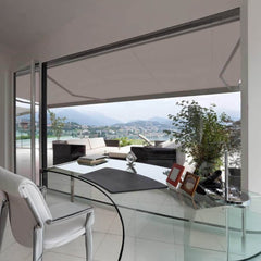 Advaning SG Series Manual Retractable Fully Assembled Sun Shade Canopy Awning, Gray (MA1210-MA1410) (SAK53186)