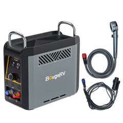 BougeRV ROVER2000 Semi-Solid Portable Power Station with Propane Camping Water Heater ISE166+E0102-06001