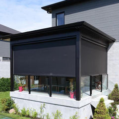 Multiple Awnings Mosquiteria Premium Motorized Retractable Blind With Zipper Closure System (SAK48162)