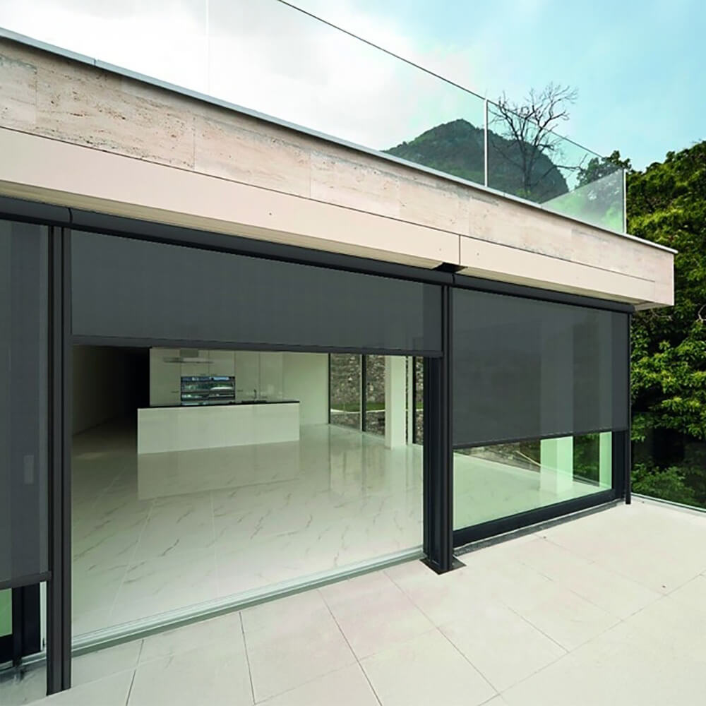 Multiple Awnings Mosquiteria Premium Motorized Retractable Blind With Zipper Closure System (SAK48162)