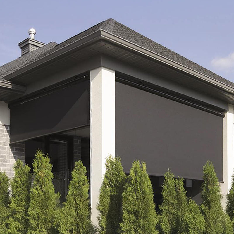 Multiple Awnings Multishade Premium Manual Aluminum Retractable Outdoor Shade With PVC Covered Polyester Fabric (SAK49162)