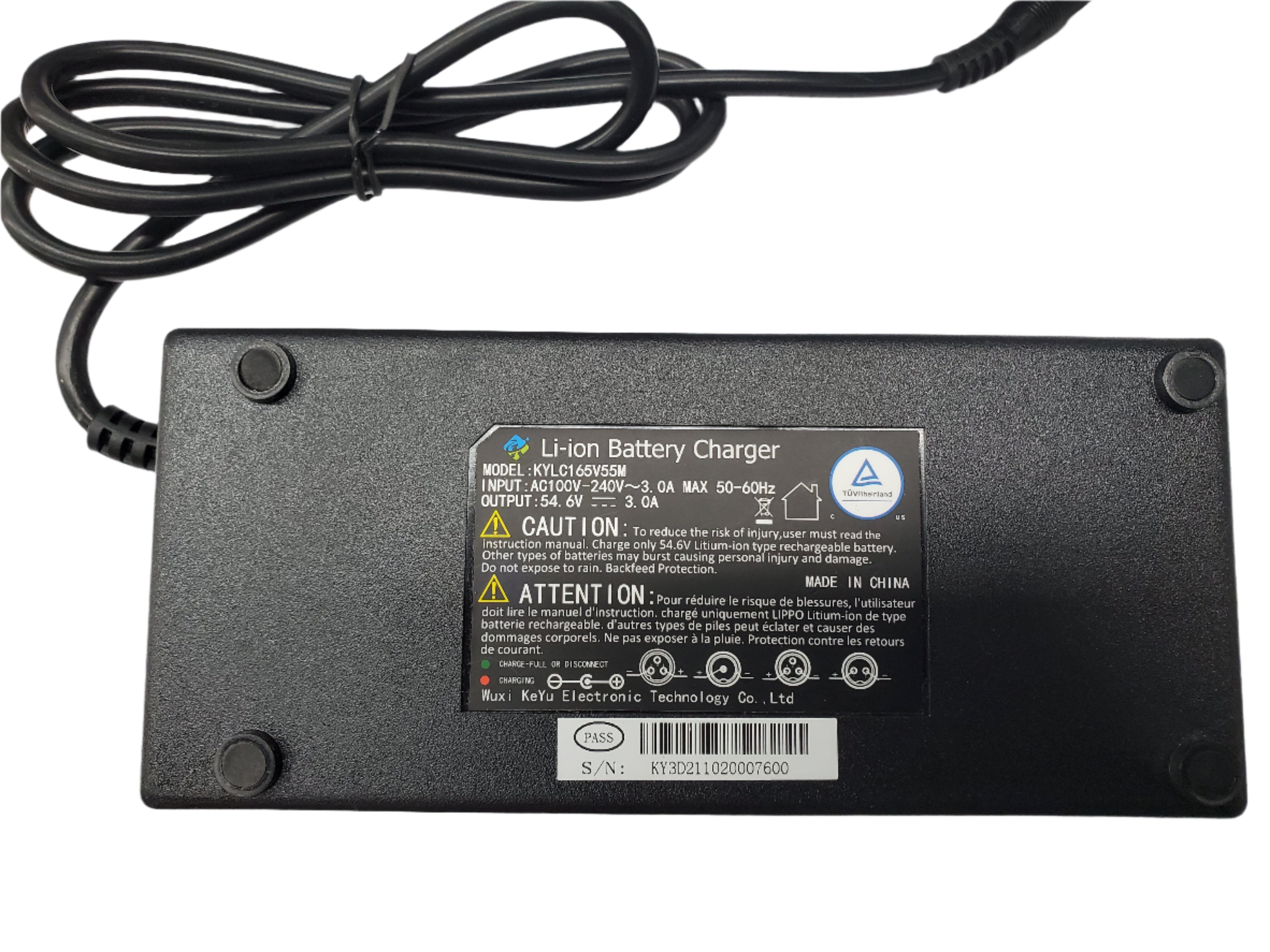 Magnum Bikes Charger - 48V 3A - Single Barrel ELCO1044CHAR0006