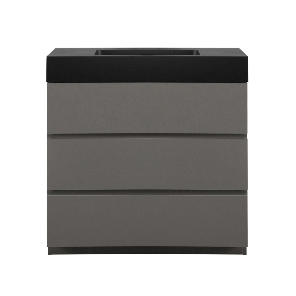 Alice 36 Inch Premium Modern Freestanding One-Piece Bathroom Vanity Set Without Drain And Faucet (SAK71364)