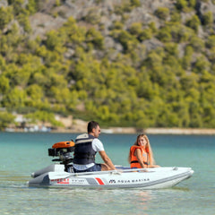 Aqua Marina Aircat BT-AC335 5-Person High-Speed Inflatable Catamaran With DWF Air Deck, 11FT (SAK10650)