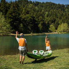 Aqua Marina Betta 2-Person Inflatable Recreational Kayak With Paddles, 14FT (BE-412) (SAK01375)