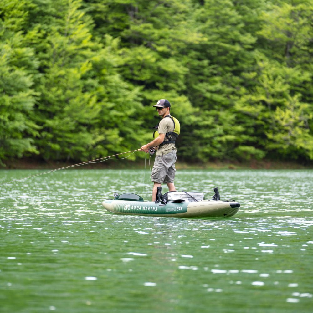 Aqua Marina Caliber CA-398 Angling Kayak With Foldable Fishing Seat, 13FT (SAK23467)