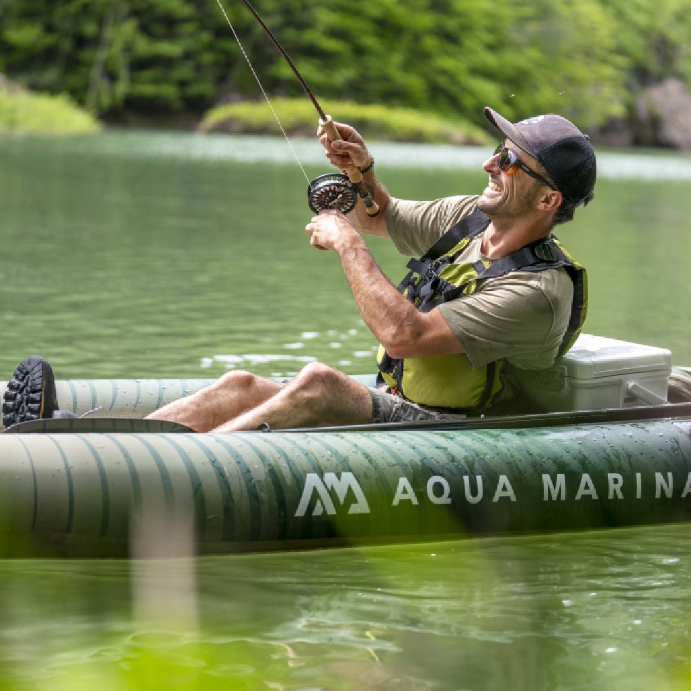 Aqua Marina Caliber CA-398 Angling Kayak With Foldable Fishing Seat, 13FT (SAK23467)