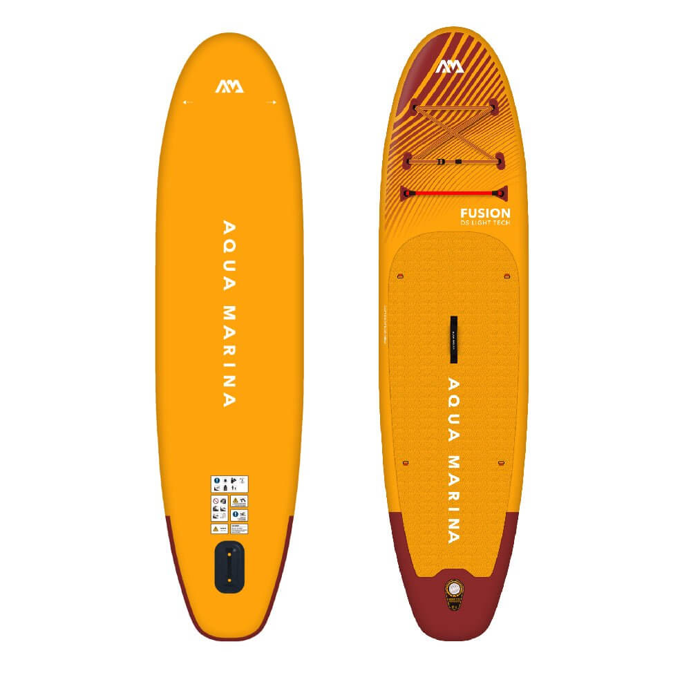 Aqua Marina Fusion BT-23FUP Premium All-Around SUP W/ Durable PVC Rail Layers & Grooved EVA Footpad,  10FT (SAK37195)