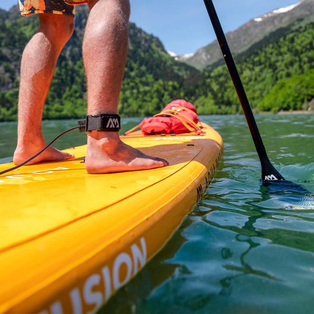Aqua Marina Fusion BT-23FUP Premium All-Around SUP W/ Durable PVC Rail Layers & Grooved EVA Footpad,  10FT (SAK37195)