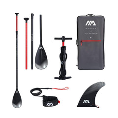 Aqua Marina Fusion BT-23FUP Premium All-Around SUP W/ Durable PVC Rail Layers & Grooved EVA Footpad,  10FT (SAK37195)