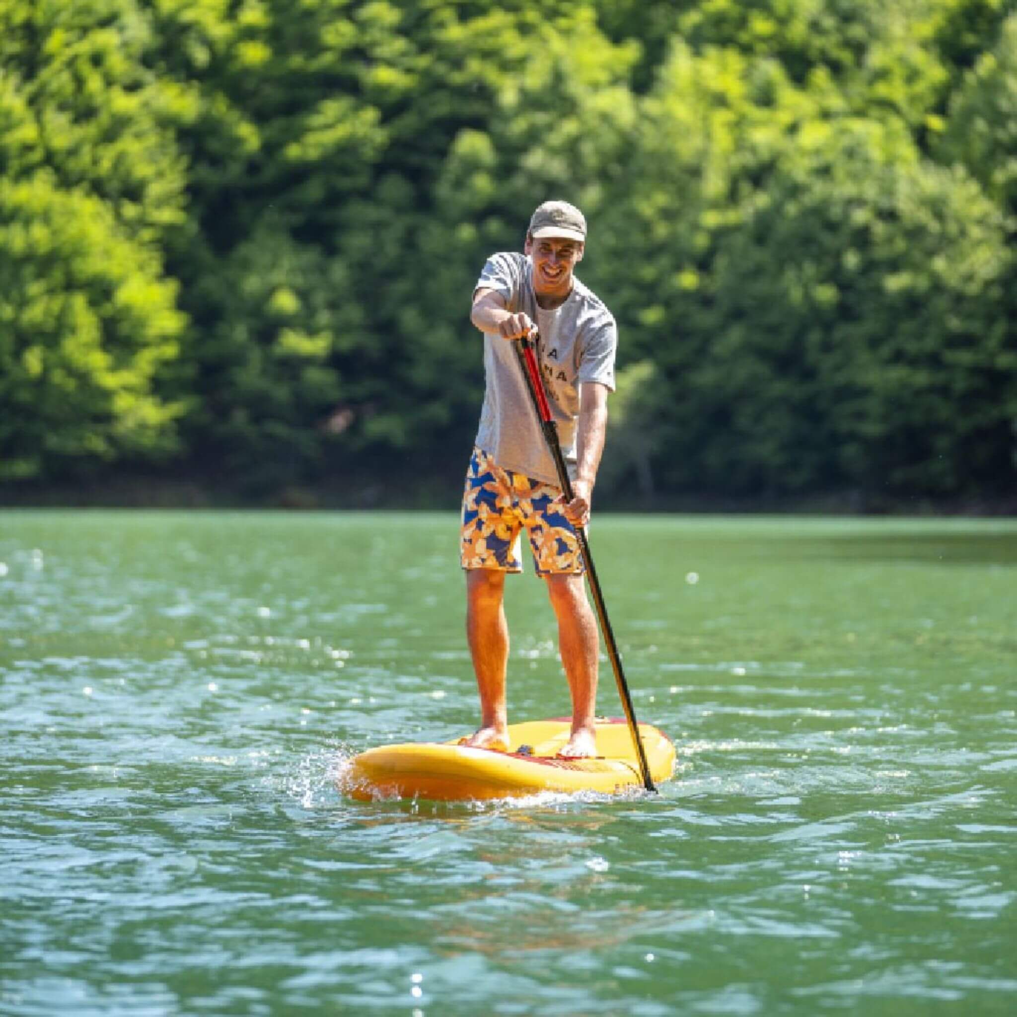 Aqua Marina Fusion BT-23FUP Premium All-Around SUP W/ Durable PVC Rail Layers & Grooved EVA Footpad,  10FT (SAK37195)