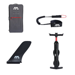 Aqua Marina Hyper BT-23HY02 Navy Touring SUP With Hydrodynamic Rail Edges & Adjustable Bungee, 12FT (SAK23285)